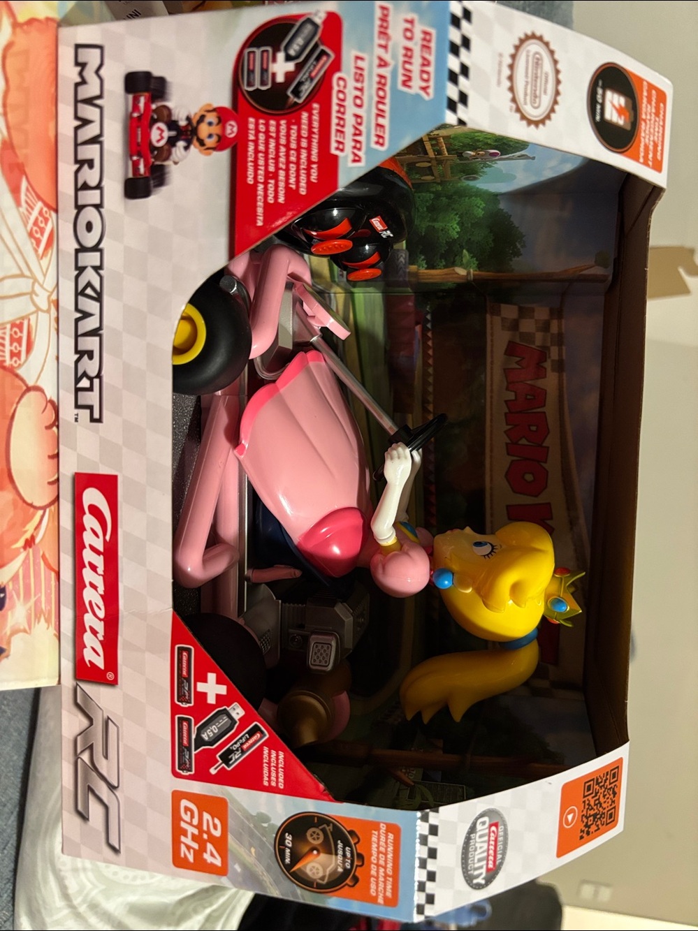 Carrera Pink Mario Kart with Princess Figure